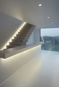 04 invisible lighting makes this stairscase special and gives style to the room